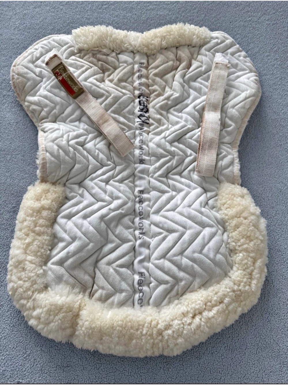 Fleeceworks Rolled Edge Sheepskin Half Pad